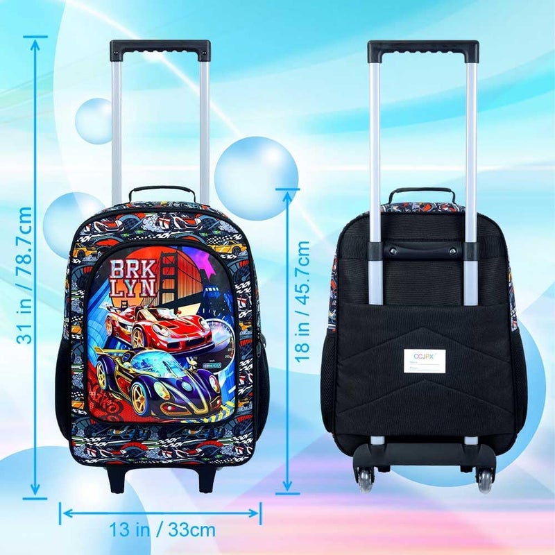 KLFVB Kids Luggage for Boys Girls, Cute Rolling Wheels Suitcase for Toddler, Children Travel Carry on Suitcase - Image 4